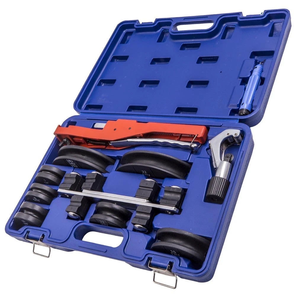 Ratcheting Pipe Bender Tool Kit for HVAC Refrigeration Tubes