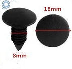100 Pcs Push Clips for Car Auto Fender (8mm)