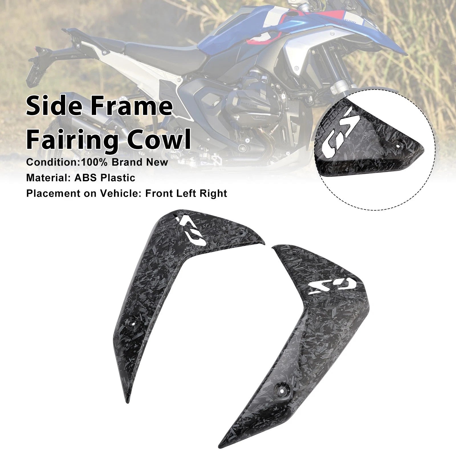 Side Frame Fairing Cowl Guards Radiator Cover for BMW R1300GS (2024–2026)