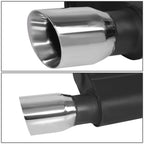 3.75" Round Muffler Tip Axle Back Exhaust System for Ford Mustang (2011–2012)