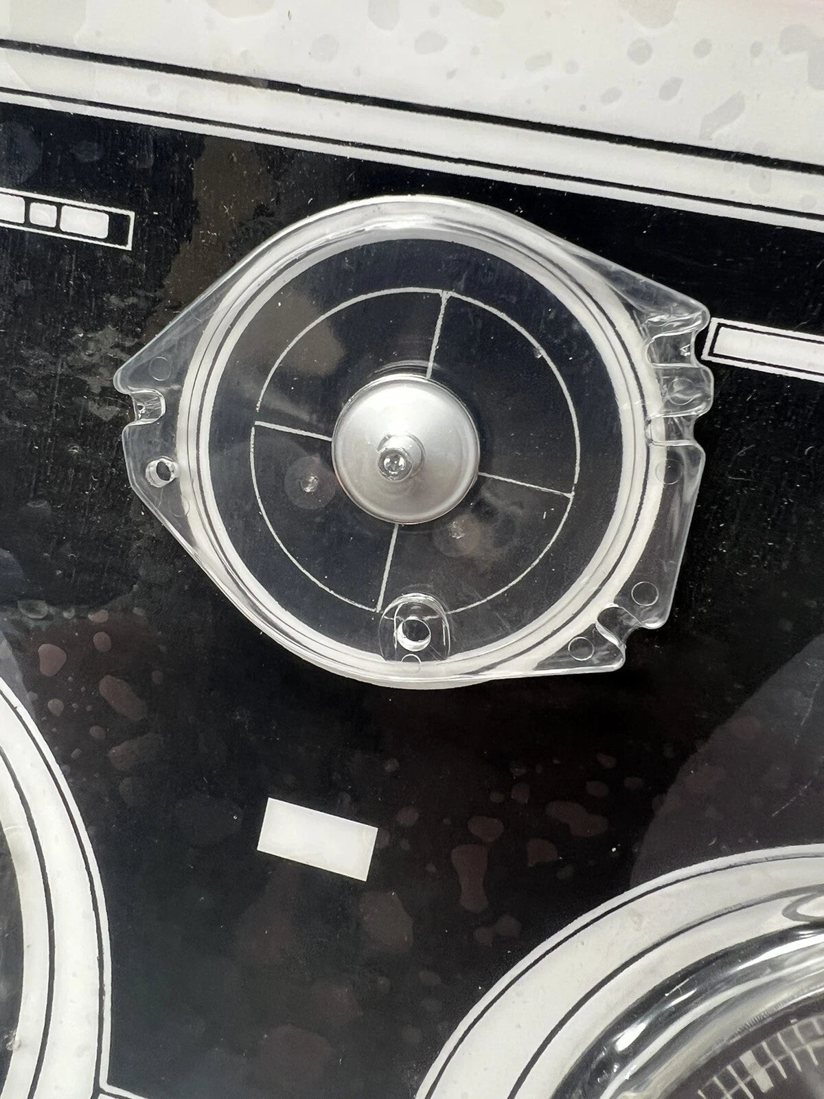 Clear Acrylic Instrument Cluster Lens Replacement for 1967–1968 Mustang (with Tach)
