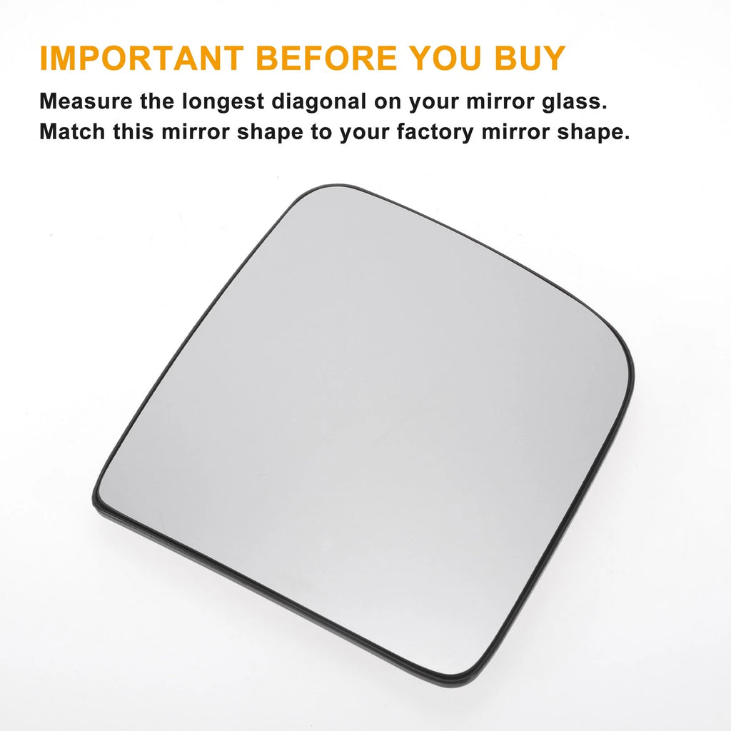 Right Upper Side White Mirror Glass for Ford Transit (Non-heated)