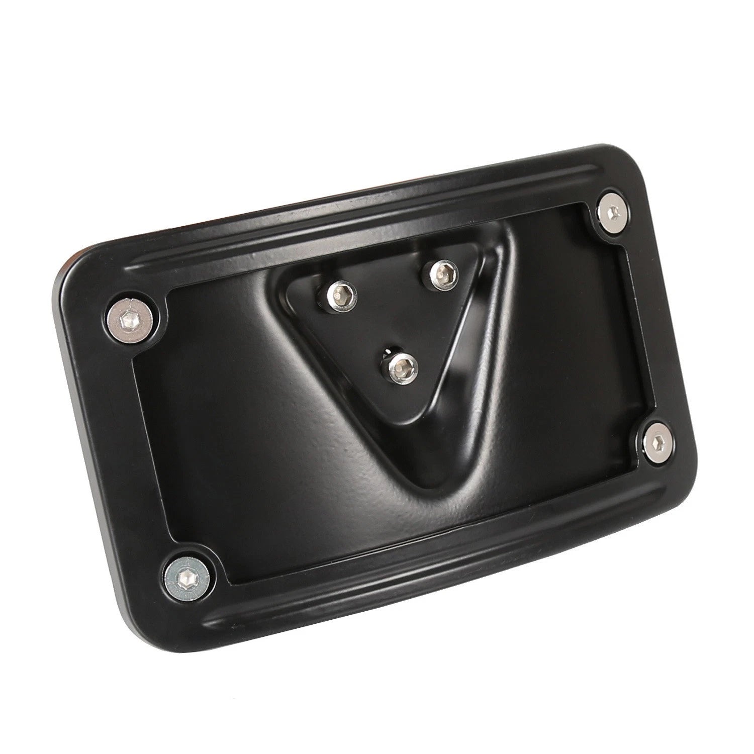 Curved Laydown License Plate Mount Bracket for Harley Dyna Softail Sportster