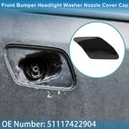 Front Right Washer Nozzle Cover Cap No. 51117422904 for BMW X6 (2015–2019) Black