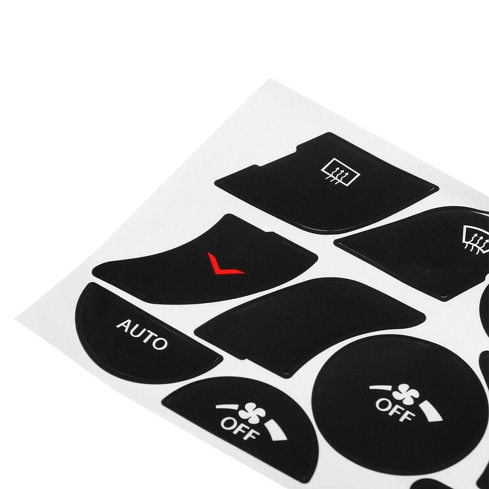 Set of 4 AC Climate Control Button Repair Decals for Chrysler 200 (2014–2017)