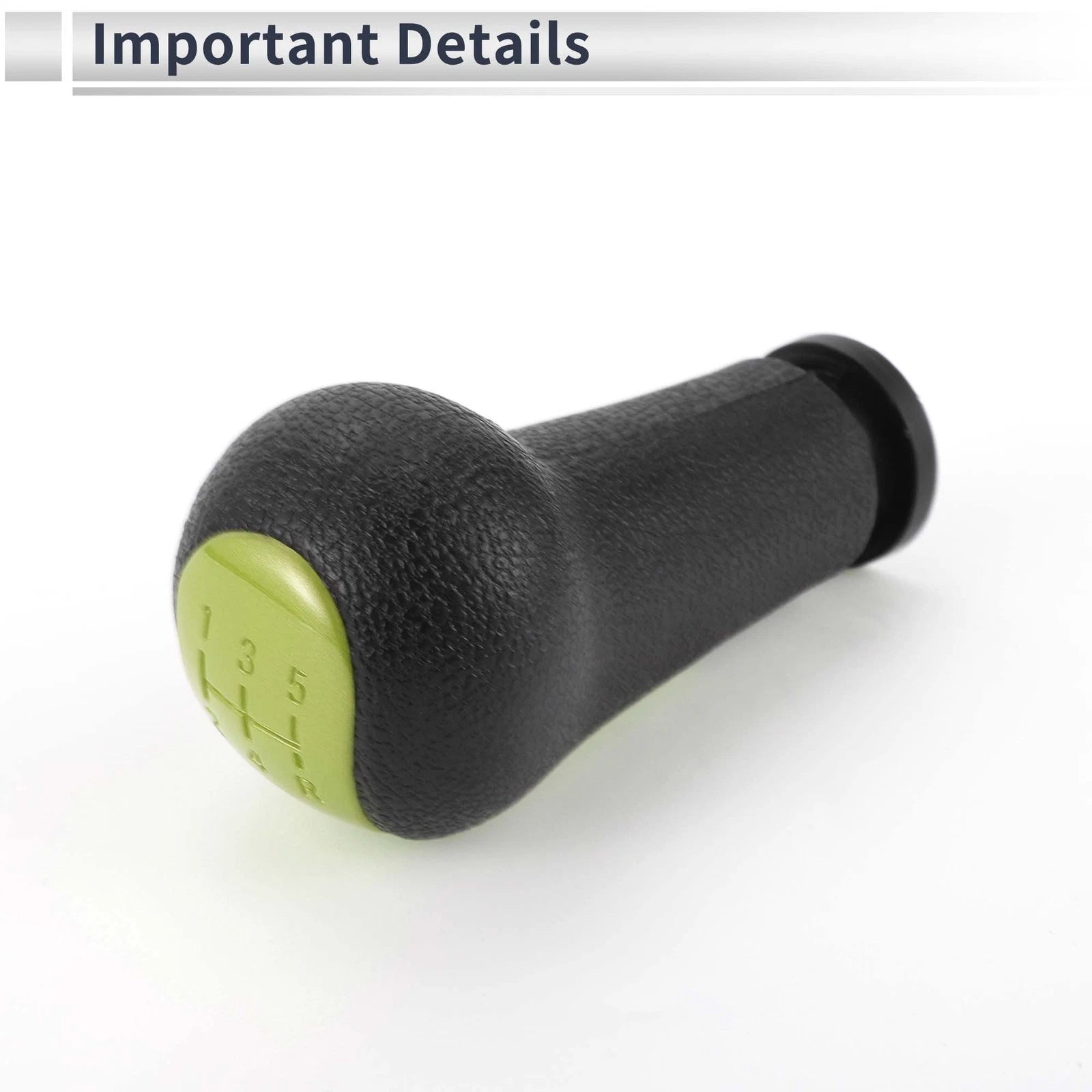 5 Speed Shift Knob for Chevrolet Spark (2013–2022) Green Black