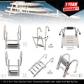 Stainless Steel Telescoping Dock Ladder for Boats (2/3/4/5 Steps)
