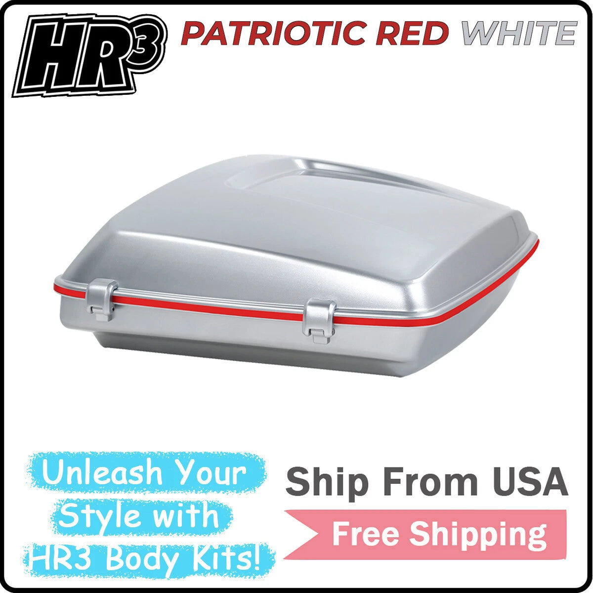 Razor Trunk for Harley Electra Glide (2014–2025) Patriotic Red White
