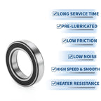 Deep Groove Ball Bearings 50x80x16mm for Scooter Skateboard (6010VV)