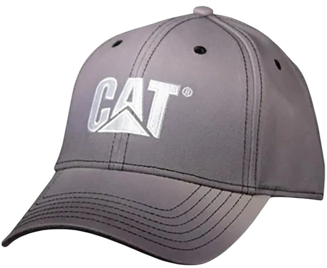 Gradient Grey & White Chino Snapback Cap for Caterpillar Equipment