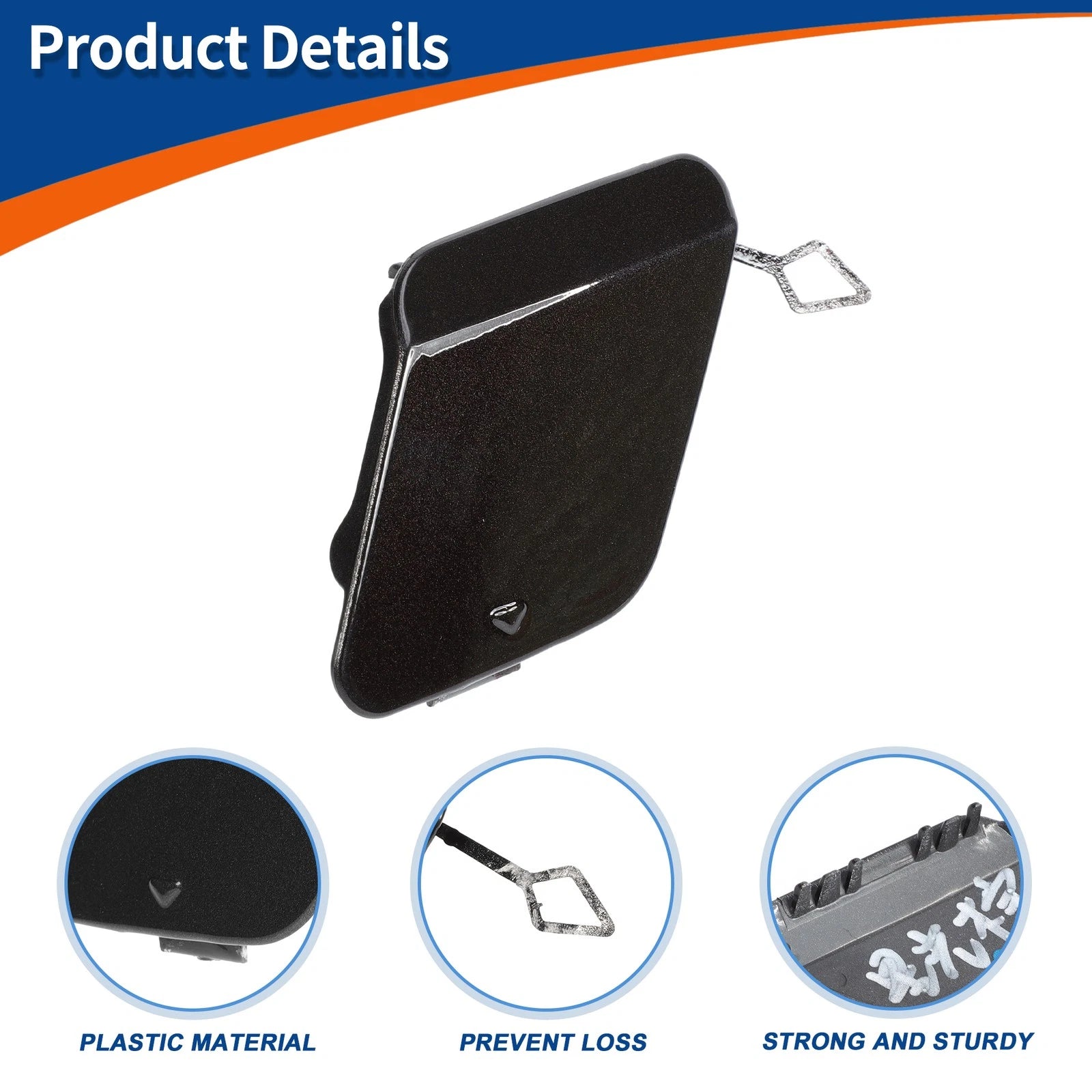 Rear Car Bumper Tow Hook Cover for BMW (No. 51120038888) (Sparkling Brown Metallic)