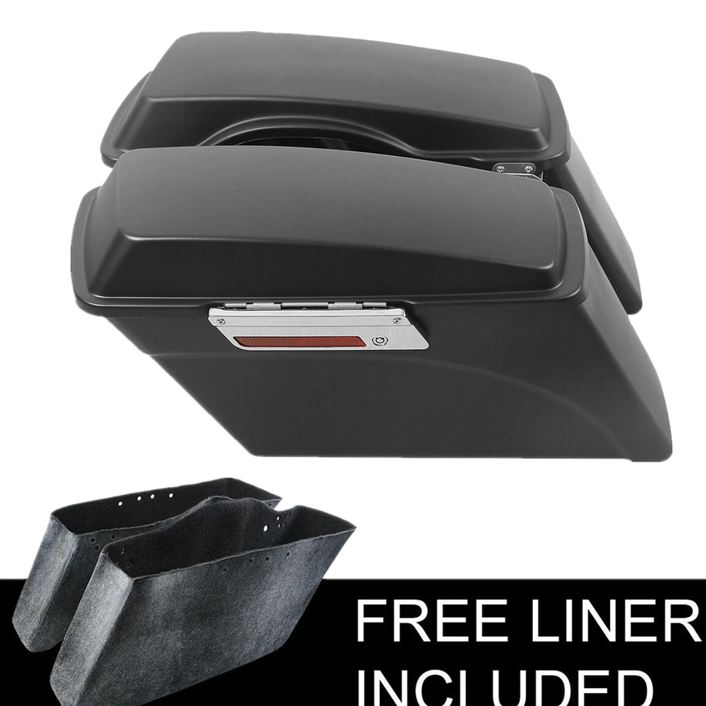 Matt Black Hard Saddlebags for Harley Touring Electra Glide (1994–2013)
