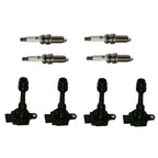 Set of 4 Ignition Coils & Iridium Spark Plugs for Nissan Sentra (2001–2006)