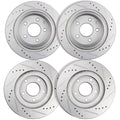 Set of 4 Drilled Slotted Brake Rotors for Nissan 350Z INFINITI G35