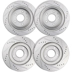 Set of 4 Drilled Slotted Brake Rotors for Nissan 350Z INFINITI G35