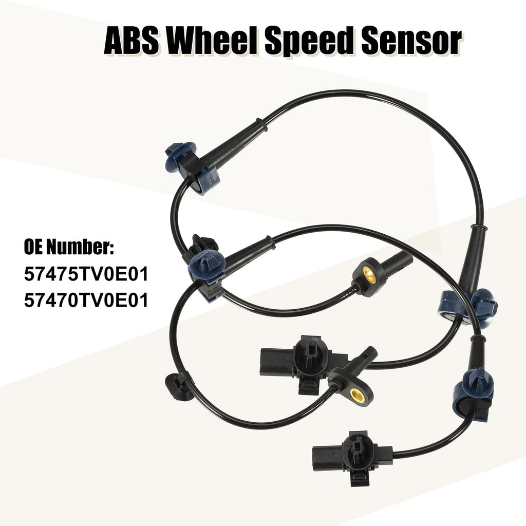 2X ABS Wheel Speed Sensor for Honda Civic IX (57475TV0E01/57470TV0E01)