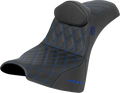 SADDLEMEN Pro Series SDC Performance Seat for Motorcycle (w/ Backrest)