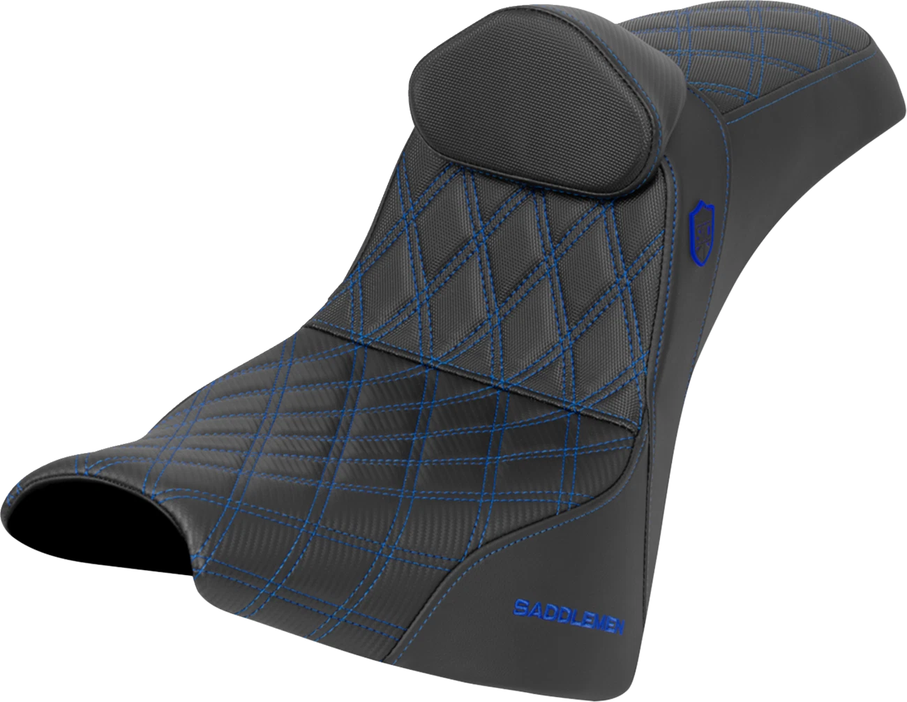 SADDLEMEN Pro Series SDC Performance Seat for Motorcycle (w/ Backrest)