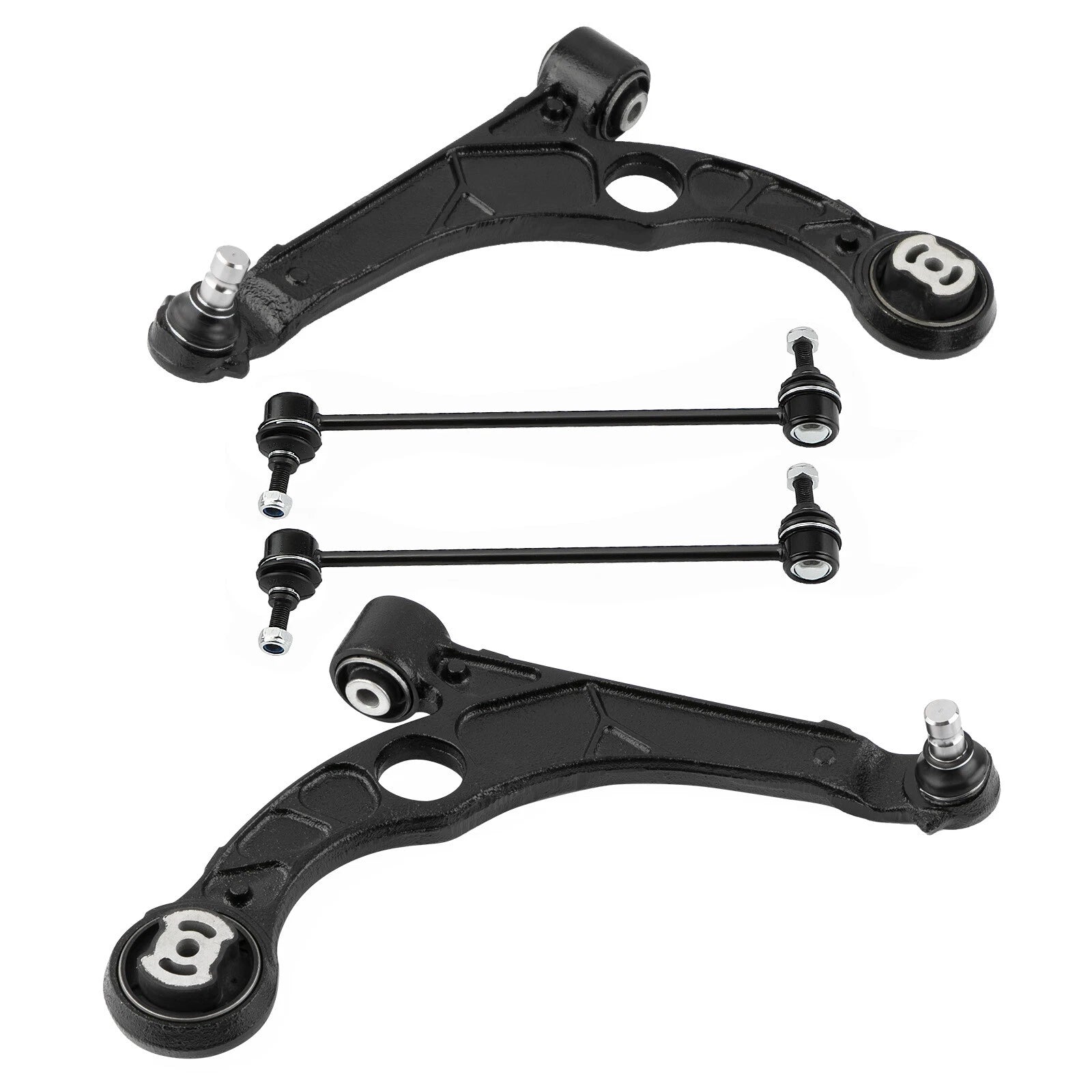 Set of 4 Front Lower Control Arm Stabilizer Sway Bar Links for Dodge Dart (2013–2016)