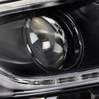 Set of 2 Projector Headlights for Chevy Cruze (2016–2019) Black LED DRL