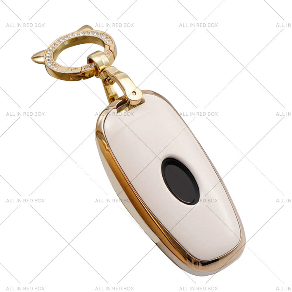 TPU 6-Button Key Fob Cover for Hyundai Sonata Tucson Santa Fe (2011–2023)