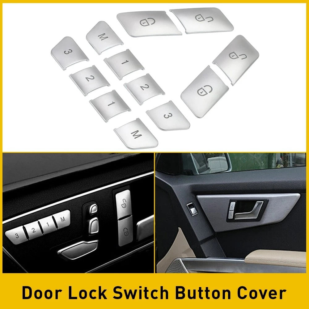Door Seat Button Adjust Switch Cover Trim for Mercedes Benz A B Class (2013–2017)