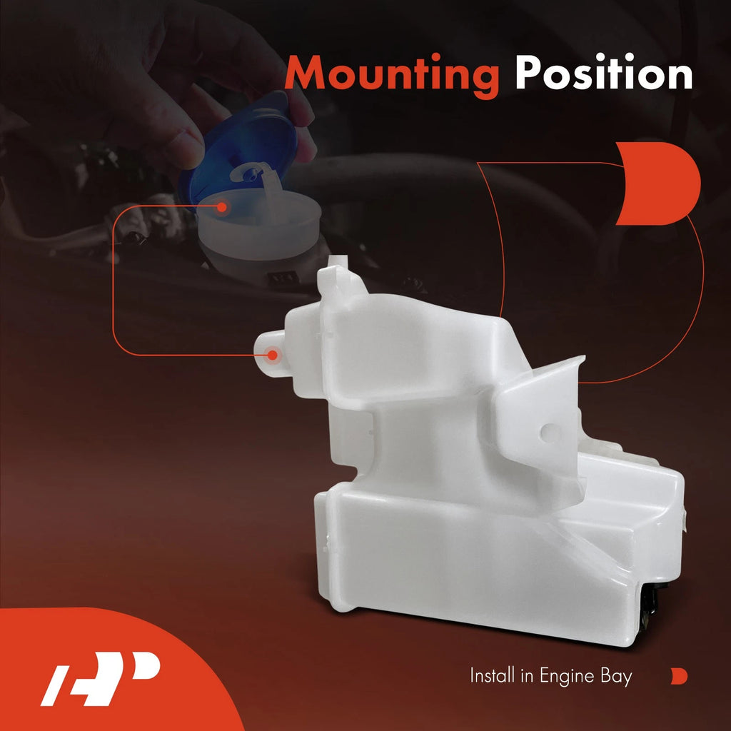 Windshield Washer Reservoir with Pump for Nissan Sentra (2018–2019)