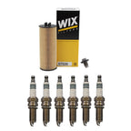Wix Engine Oil Filter & Denso Iridium Spark Plugs Kit for Grand Cherokee (2011–2021)