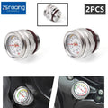 Set of 2 Oil Temperature Gauge Filler Caps for Motorcycle
