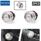 Set of 2 Oil Temperature Gauge Filler Caps for Motorcycle