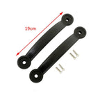 Pair of Black PU Plastic Carry Handles for Kayak Canoe Boat Side Mount