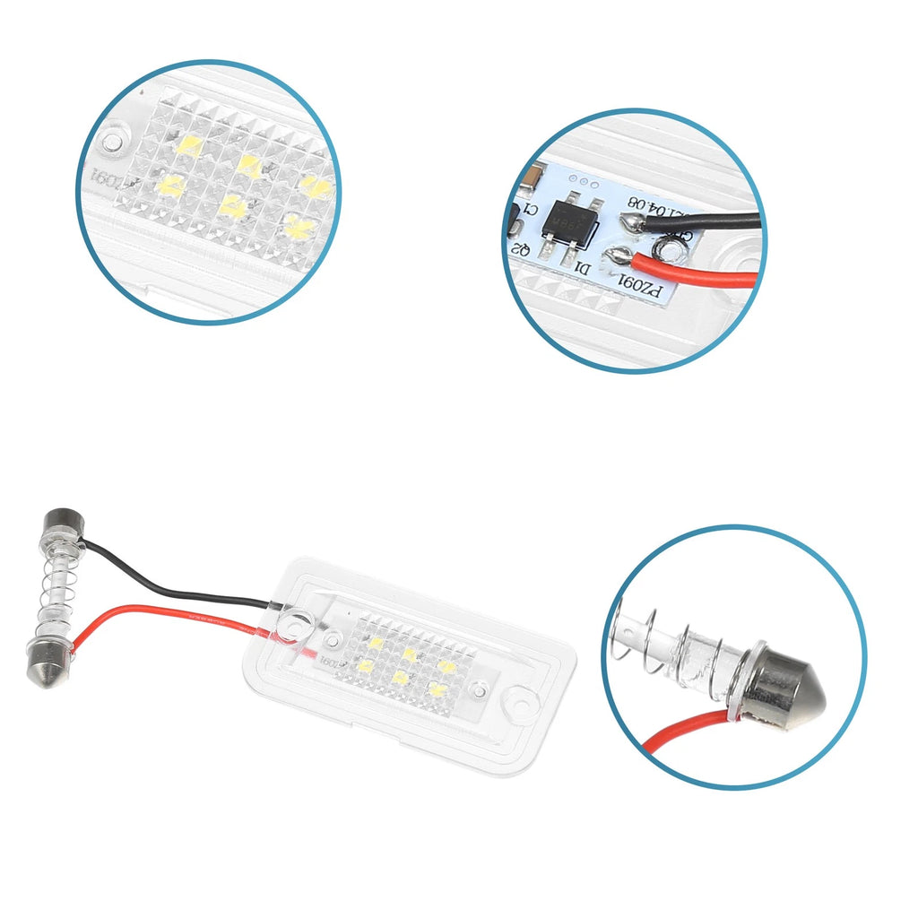 2X License Plate Light for Mercedes-Benz SL 600 (2004–2009) No.A2308200166