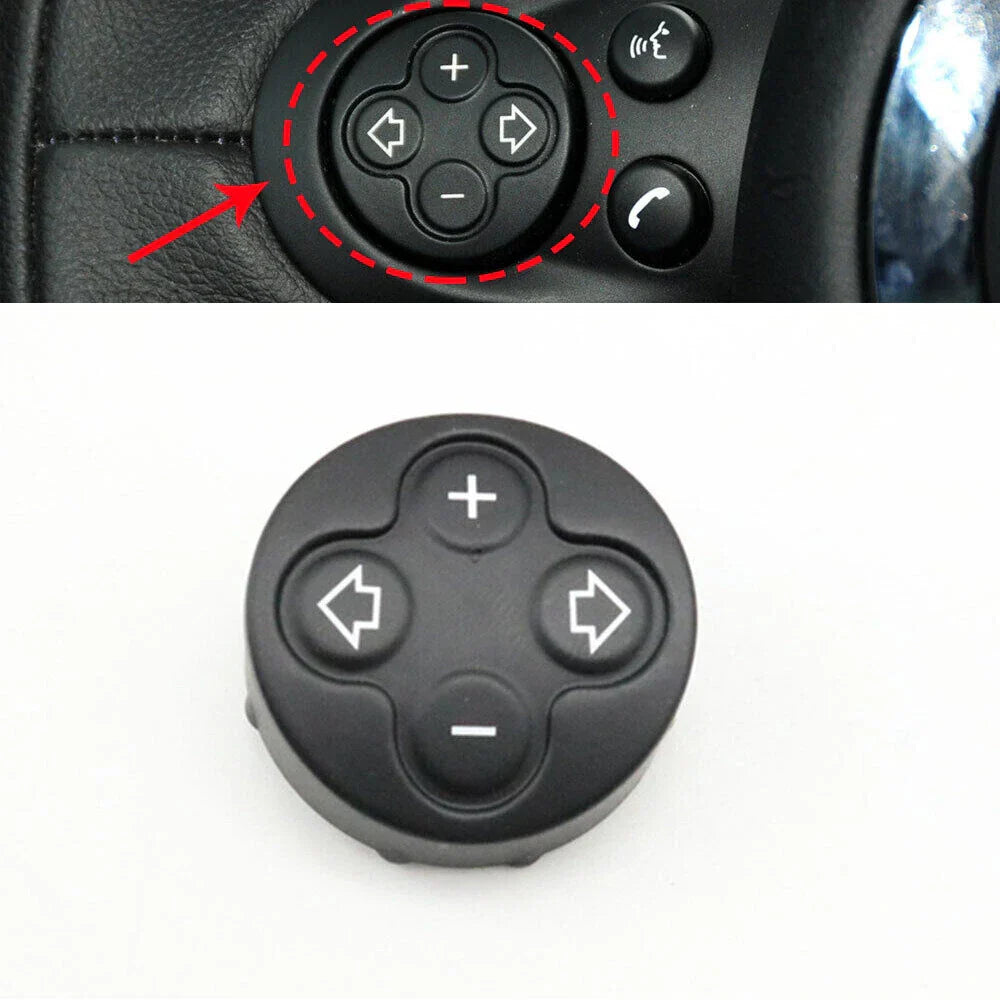 Steering Wheel Volume Control Switch Button Cover for BMW Mini R55 R56 R60