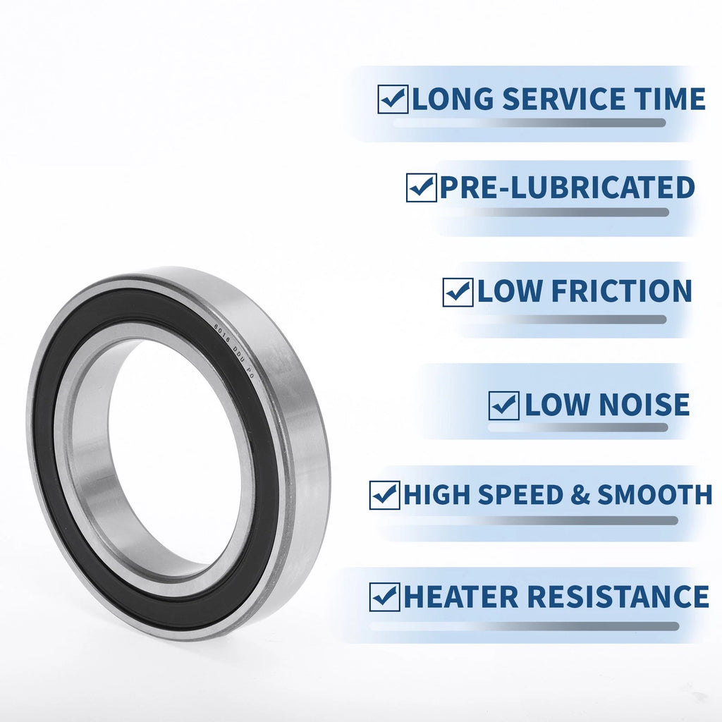 1 Pc 6016DDU Deep Groove Ball Bearing for Scooter Skateboard Wheel (N/A)