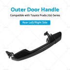 Rear Outer Door Handle Set for Toyota Prado J150 (2009–2020) - Black