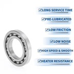 Deep Groove Ball Bearing 35x62x9mm for Scooter Skateboard (P0)