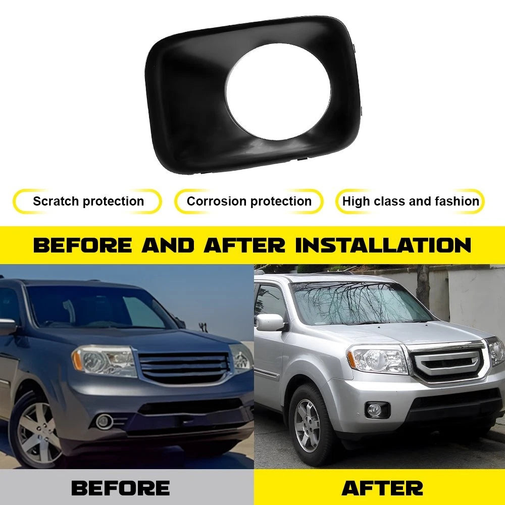 Pair Fog Light Trim Covers for Honda Pilot (2009–2011)