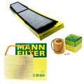 Mann Oil Air Carbon Cabin Filter Kit for BMW E82 E90 E92 E93 (2007–2013)