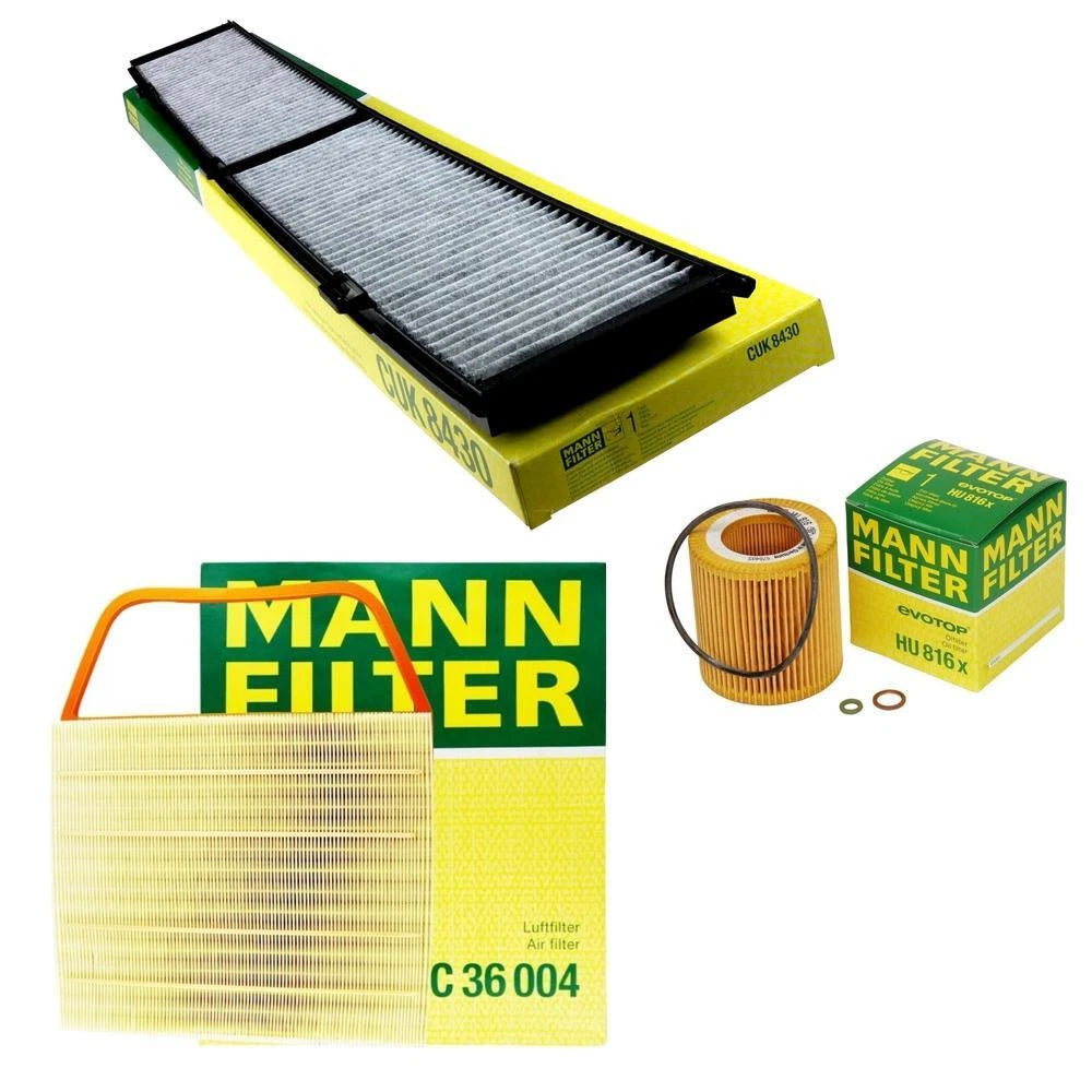 Mann Oil Air Carbon Cabin Filter Kit for BMW E82 E90 E92 E93 (2007–2013)