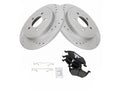 Rear Brake Pad and Rotor Kit for Mazda Tribute Hybrid (2005–2006, 2008) RW526KC