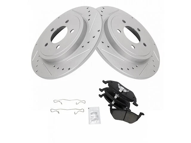 Rear Brake Pad and Rotor Kit for Mazda Tribute Hybrid (2005–2006, 2008) RW526KC