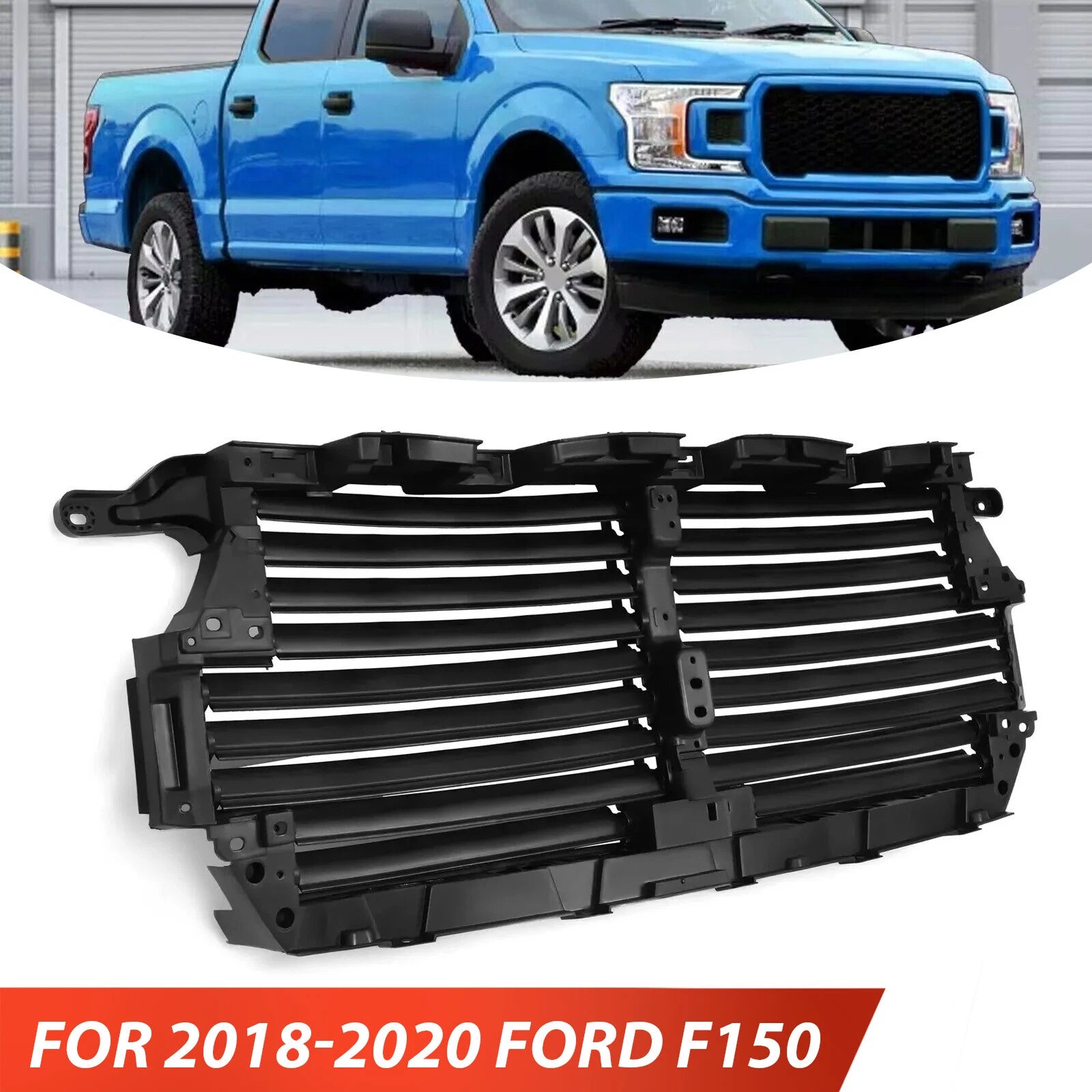 Upper Radiator Grille Air Shutter Control Assembly for Ford F150 (2018–2020)