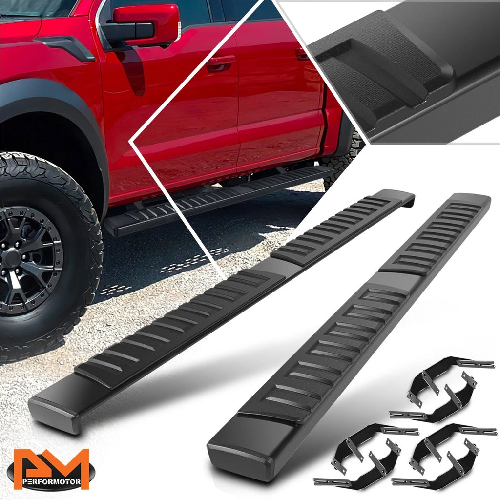 Set of 2 Side Step Bars for 2015-2024 Ford F150 F250-F450 Super Crew Cab