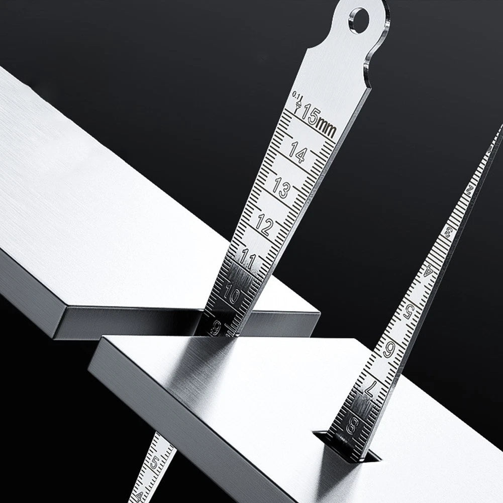 Taper Feeler Gauge 1mm to 15mm Stainless Steel for Internal Hole and Slot Use