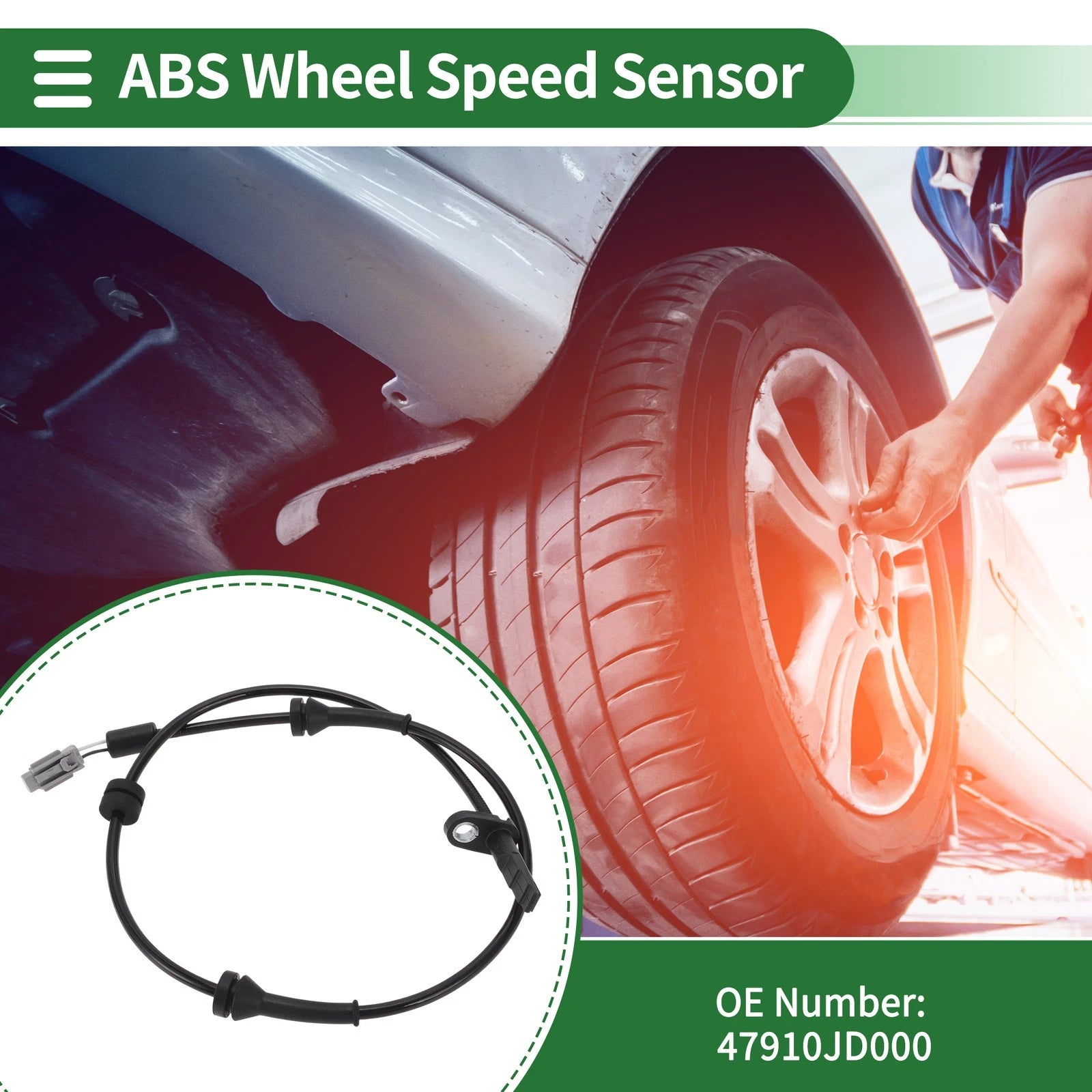 ABS Wheel Speed Sensor No. 47910JD000 for Nissan Qashqai (2007–2013)