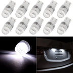 10x T10 Wedge 168 194 2825 LED Bulbs for License Plate Light (Universal)