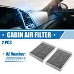 2pcs Cabin Air Filter No.2228300418 for Mercedes-Benz S450 (2018–2021)