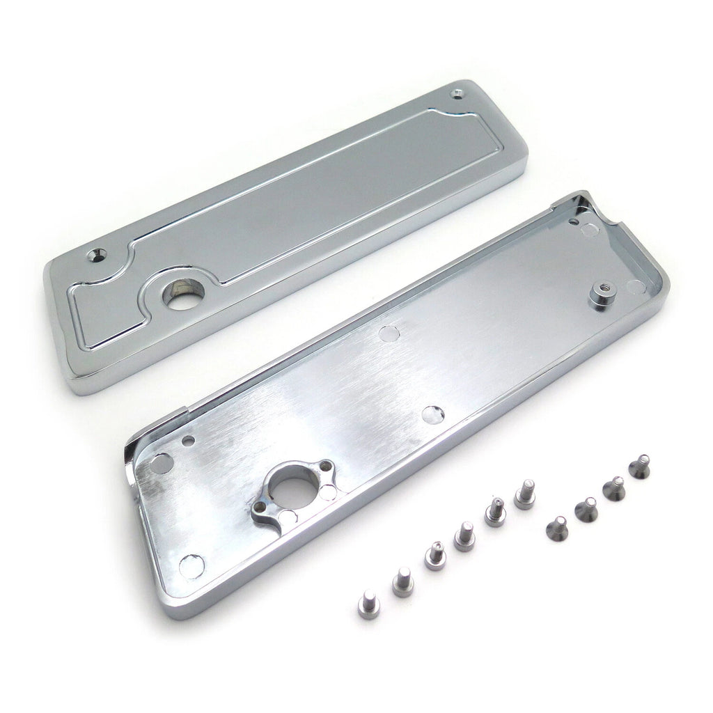 Aluminum CNC Hard Saddlebag Latch Cover for Harley Touring FLHT (1993–2013) Chrome