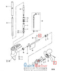 Shear Pin & Split Pin for Mercury Mariner Outboard 2.2-3.5 HP (815111002)
