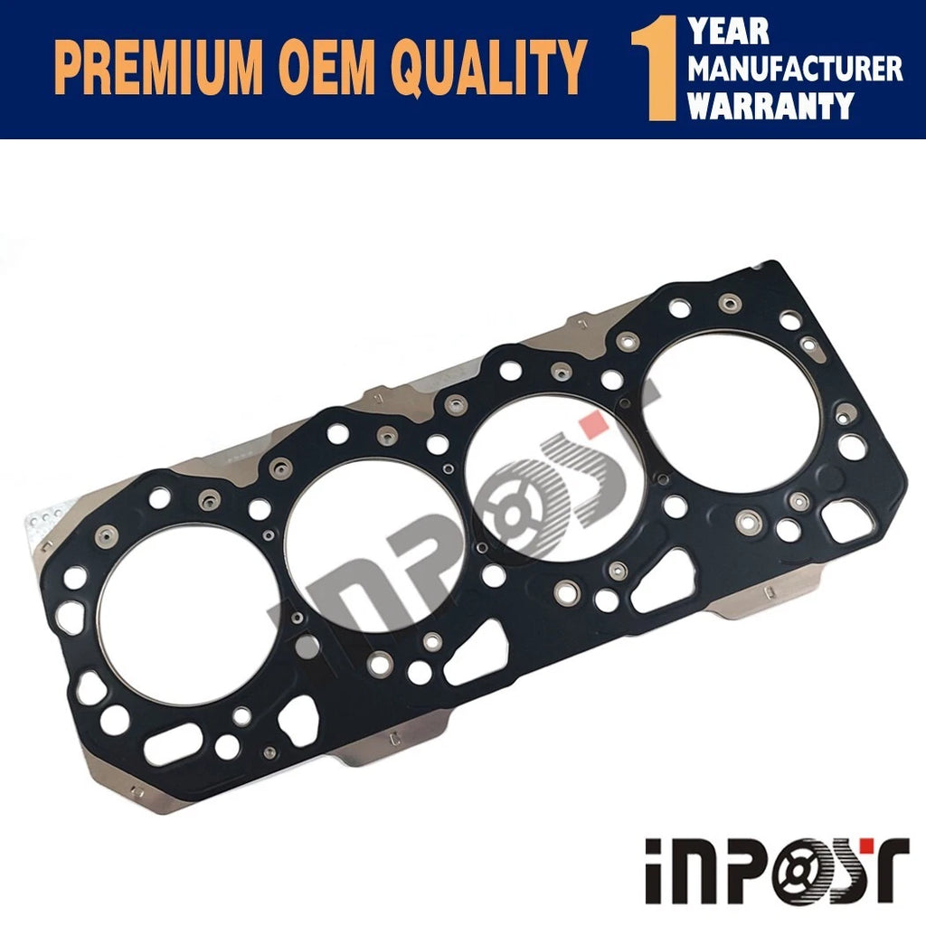 Set of 4 Cylinder Head Gaskets for Isuzu 4JK1 4JK1T Engine (Metal)